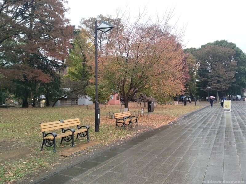 上野駅上野公園 大噴水付近の休憩場所その2
